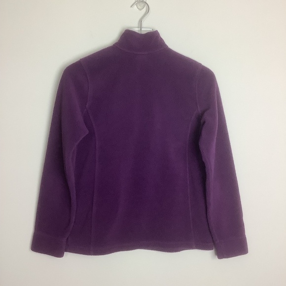 L.L.Bean Quarter Zip Purple Polartec Fleece Jacket XS - Picture 8 of 12